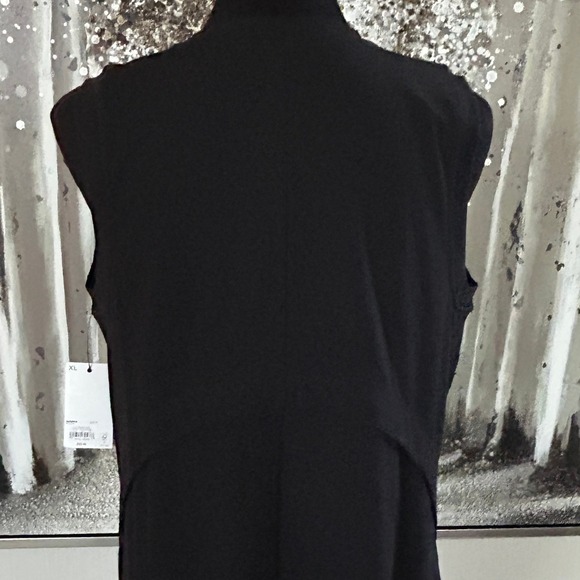 FLX Black Affirmation High-Neck Sleeveless Midi Travel Leisure Dress NWT - XL - Picture 8 of 10